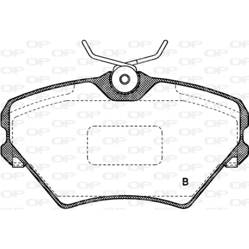 Sada brzdových platničiek kotúčovej brzdy BPA0485.02 (OPEN PARTS) - obr. 1