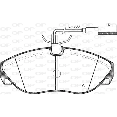 Sada brzdových platničiek kotúčovej brzdy OPEN PARTS BPA0486.11