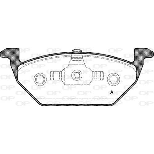 Sada brzdových platničiek kotúčovej brzdy OPEN PARTS BPA0633.20