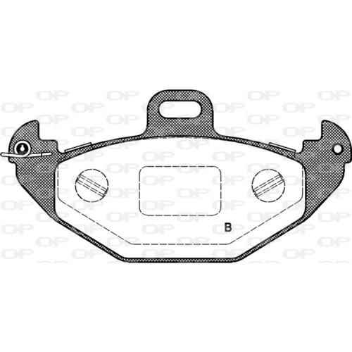 Sada brzdových platničiek kotúčovej brzdy BPA0686.00 (OPEN PARTS) - obr. 1