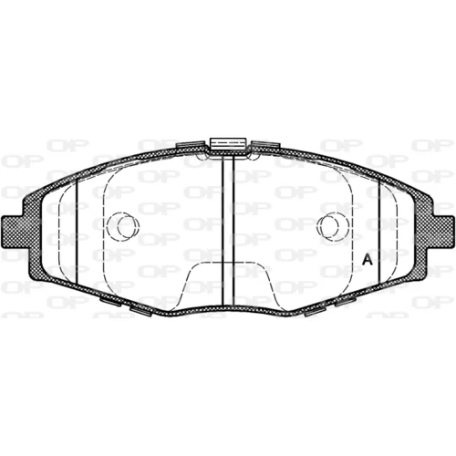 Sada brzdových platničiek kotúčovej brzdy OPEN PARTS BPA0696.00