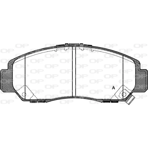 Sada brzdových platničiek kotúčovej brzdy OPEN PARTS BPA0747.12
