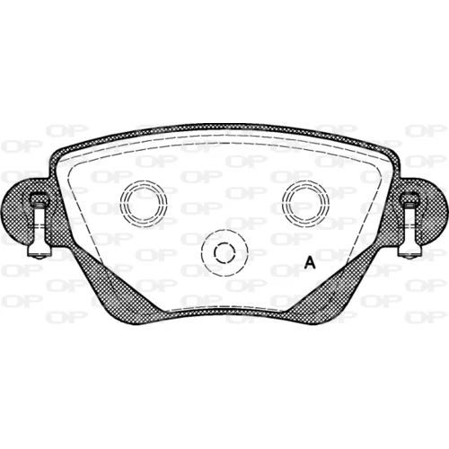 Sada brzdových platničiek kotúčovej brzdy OPEN PARTS BPA0777.00