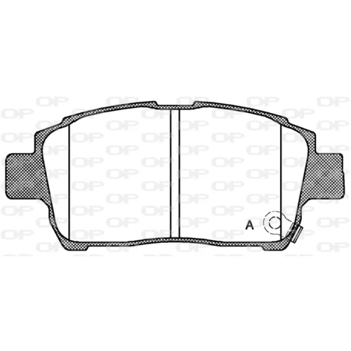 Sada brzdových platničiek kotúčovej brzdy OPEN PARTS BPA0971.02