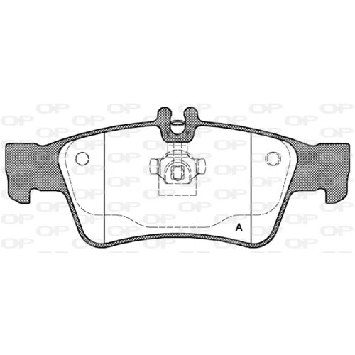 Sada brzdových platničiek kotúčovej brzdy OPEN PARTS BPA0991.00