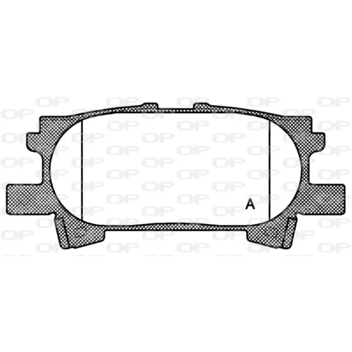 Sada brzdových platničiek kotúčovej brzdy OPEN PARTS BPA1040.00