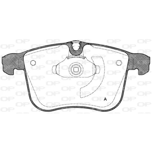 Sada brzdových platničiek kotúčovej brzdy OPEN PARTS BPA1053.00