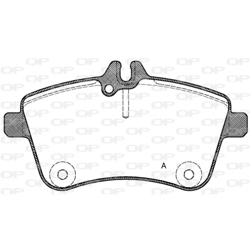 Sada brzdových platničiek kotúčovej brzdy OPEN PARTS BPA1130.00