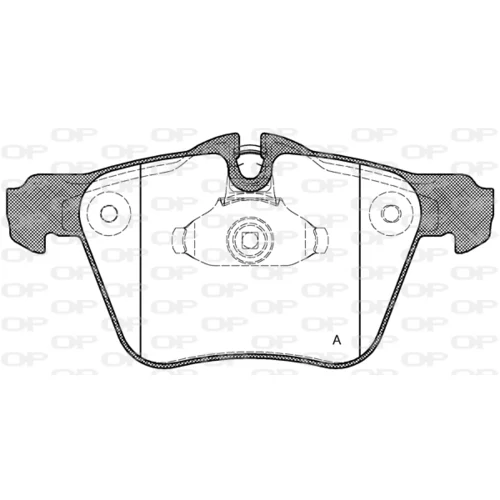 Sada brzdových platničiek kotúčovej brzdy OPEN PARTS BPA1217.00