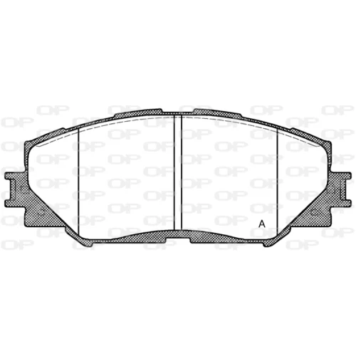 Sada brzdových platničiek kotúčovej brzdy OPEN PARTS BPA1232.00