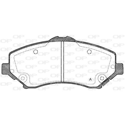Sada brzdových platničiek kotúčovej brzdy OPEN PARTS BPA1259.02