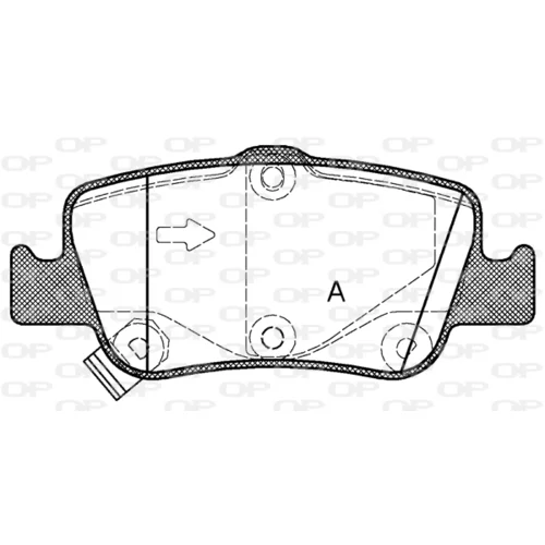 Sada brzdových platničiek kotúčovej brzdy OPEN PARTS BPA1356.02
