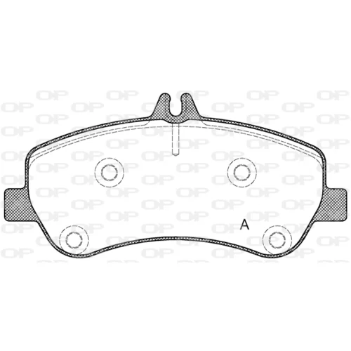 Sada brzdových platničiek kotúčovej brzdy OPEN PARTS BPA1377.00