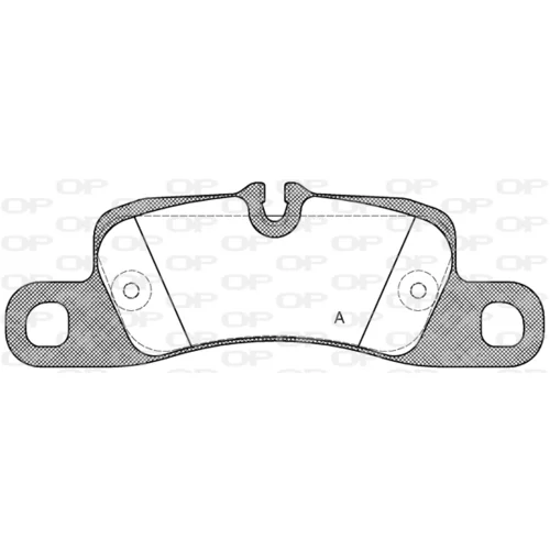 Sada brzdových platničiek kotúčovej brzdy OPEN PARTS BPA1379.00