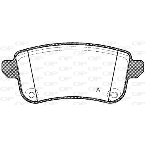 Sada brzdových platničiek kotúčovej brzdy OPEN PARTS BPA1387.10