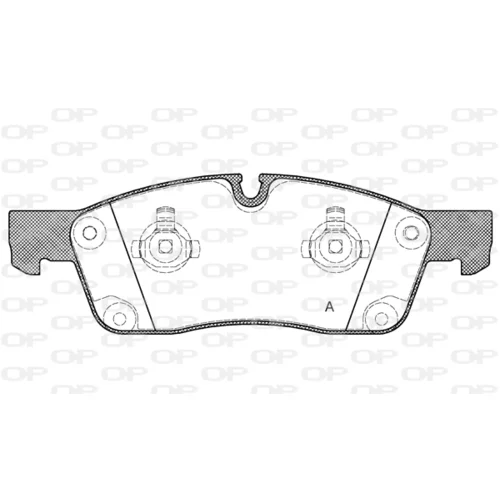 Sada brzdových platničiek kotúčovej brzdy OPEN PARTS BPA1430.10