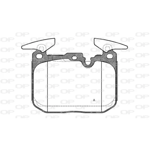 Sada brzdových platničiek kotúčovej brzdy OPEN PARTS BPA1491.00