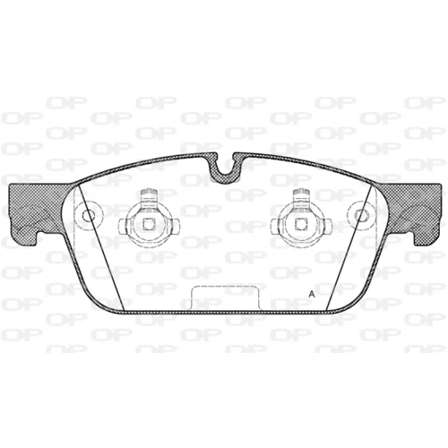 Sada brzdových platničiek kotúčovej brzdy OPEN PARTS BPA1511.00