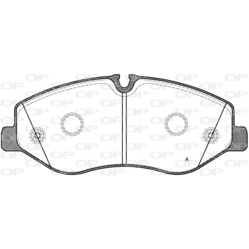 Sada brzdových platničiek kotúčovej brzdy OPEN PARTS BPA1623.00
