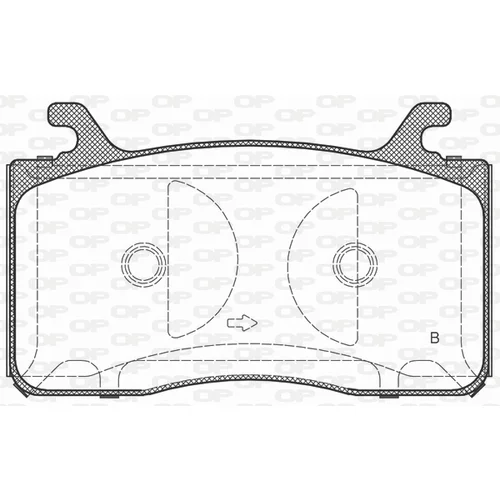 Sada brzdových platničiek kotúčovej brzdy BPA1759.12 (OPEN PARTS) - obr. 1
