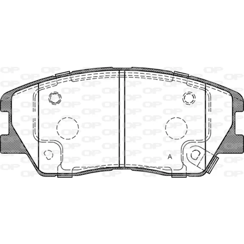 Sada brzdových platničiek kotúčovej brzdy BPA1884.02 (OPEN PARTS)