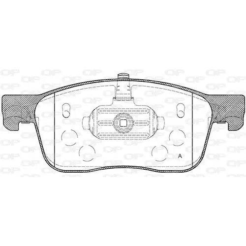 Sada brzdových platničiek kotúčovej brzdy OPEN PARTS BPE1719.00