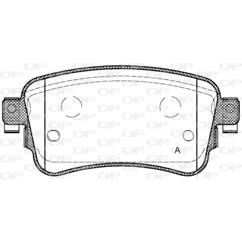 Sada brzdových platničiek kotúčovej brzdy OPEN PARTS BPE1720.00