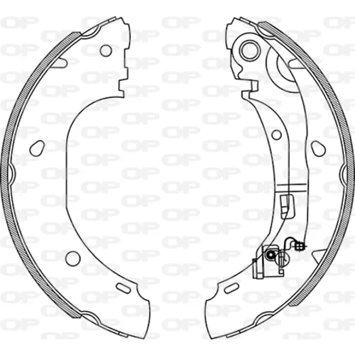 Sada brzdových čeľustí OPEN PARTS BSA2086.00