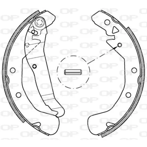 Sada brzdových čeľustí OPEN PARTS BSA2162.00