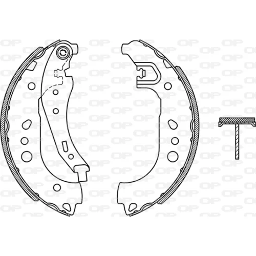 Sada brzdových čeľustí OPEN PARTS BSA2268.00
