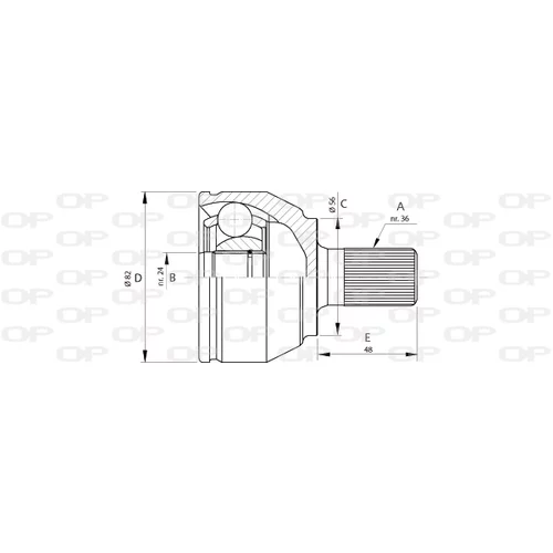 Sada kĺbov hnacieho hriadeľa OPEN PARTS CVJ5698.10