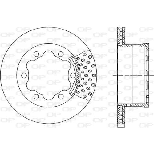 Brzdový kotúč OPEN PARTS BDA1786.20