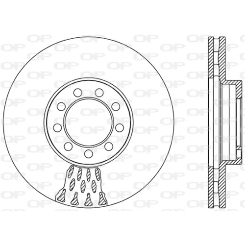 Brzdový kotúč BDA2472.20 (OPEN PARTS)