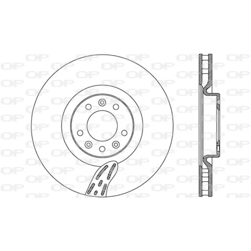 Brzdový kotúč OPEN PARTS BDA2768.20