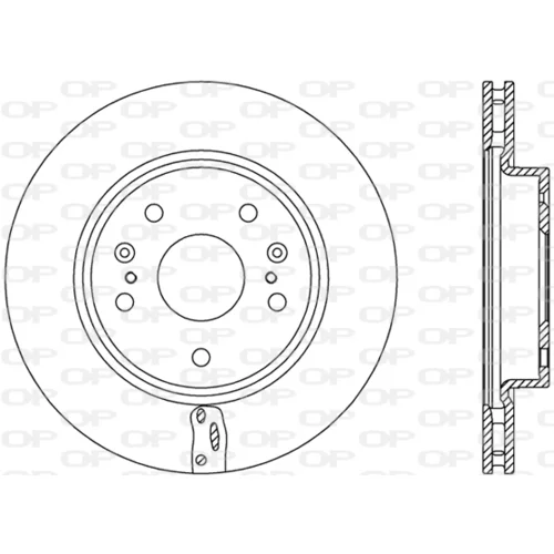 Brzdový kotúč OPEN PARTS BDA2774.20