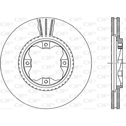 Brzdový kotúč OPEN PARTS BDR1220.20