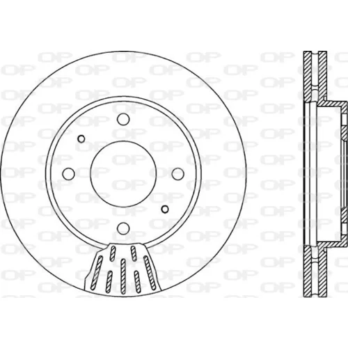 Brzdový kotúč OPEN PARTS BDR1872.20