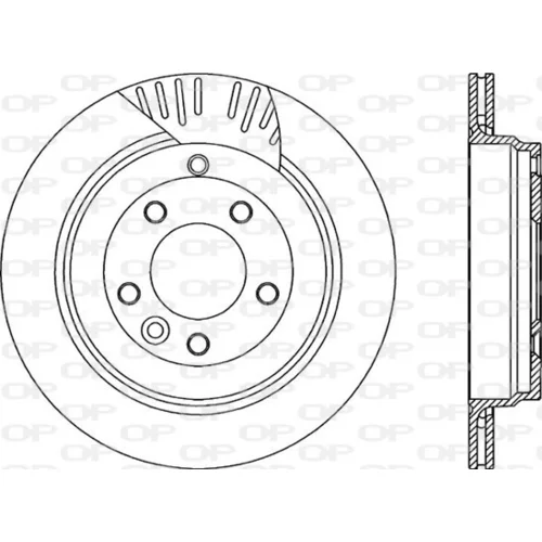 Brzdový kotúč OPEN PARTS BDR2256.20
