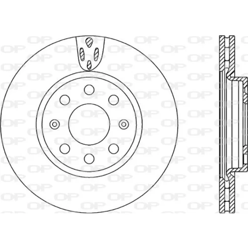 Brzdový kotúč OPEN PARTS BDR2258.20