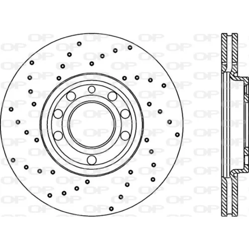 Brzdový kotúč OPEN PARTS BDRS1991.25