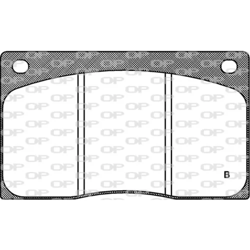 Sada brzdových platničiek kotúčovej brzdy BPA0044.02 (OPEN PARTS) - obr. 1