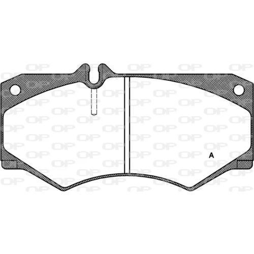 Sada brzdových platničiek kotúčovej brzdy OPEN PARTS BPA0047.30