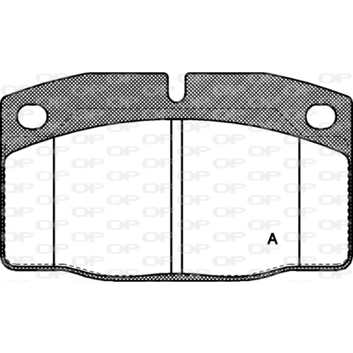 Sada brzdových platničiek kotúčovej brzdy BPA0101.20 (OPEN PARTS)