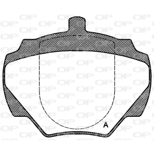 Sada brzdových platničiek kotúčovej brzdy OPEN PARTS BPA0222.00