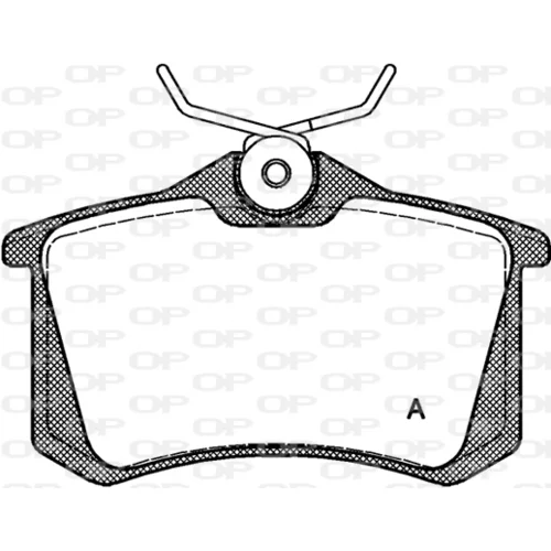 Sada brzdových platničiek kotúčovej brzdy OPEN PARTS BPA0263.10