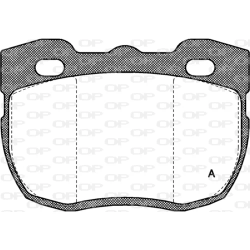 Sada brzdových platničiek kotúčovej brzdy OPEN PARTS BPA0267.00