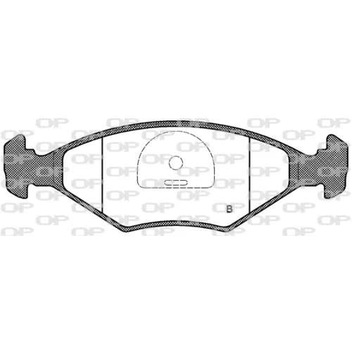 Sada brzdových platničiek kotúčovej brzdy BPA0281.32 (OPEN PARTS) - obr. 1