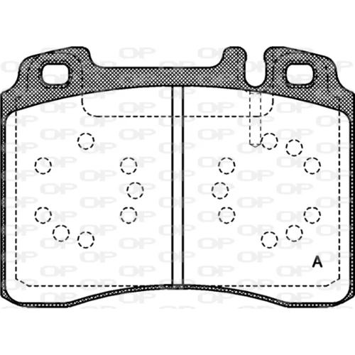 Sada brzdových platničiek kotúčovej brzdy OPEN PARTS BPA0379.00