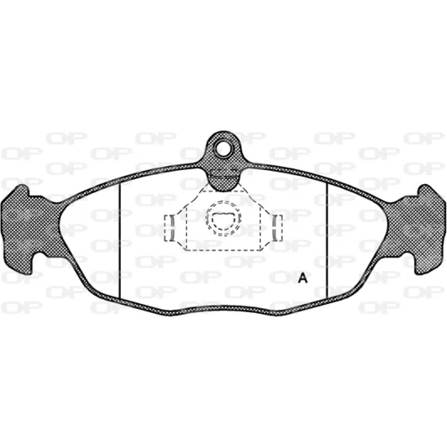 Sada brzdových platničiek kotúčovej brzdy OPEN PARTS BPA0393.00