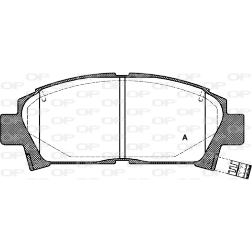 Sada brzdových platničiek kotúčovej brzdy OPEN PARTS BPA0427.02